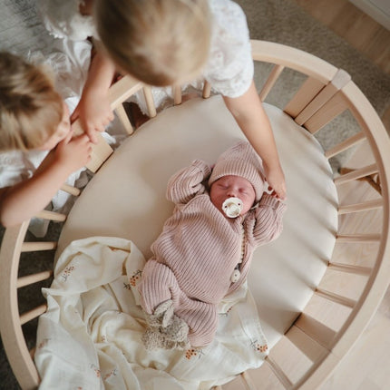 Mushie Baby Sweater Chunky Knit Blush - Mushie - Babywinkel - 810052468686