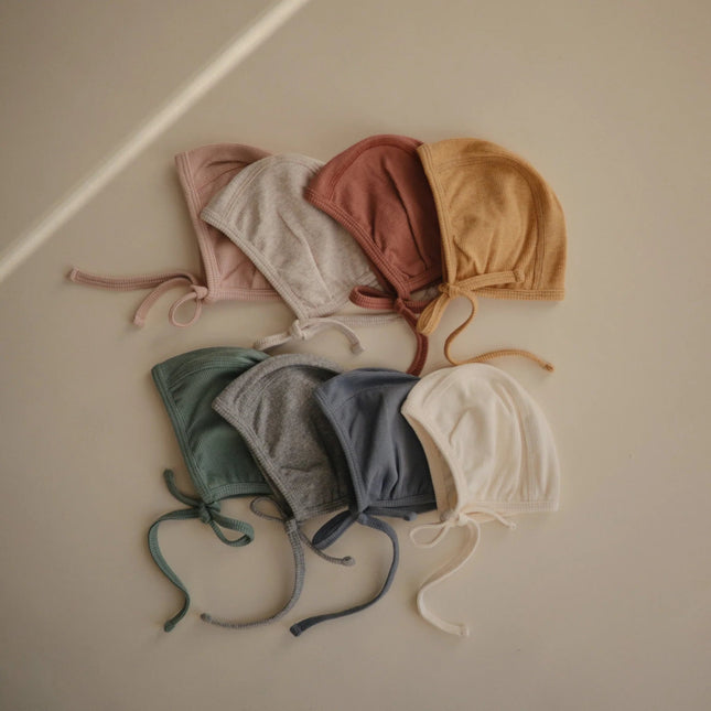 Mushie Babymutsje Bonnet Blush koop je bij Babywinkel