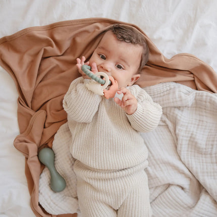 Mushie Bijtring Dino - Mushie - Babywinkel - 840355800234