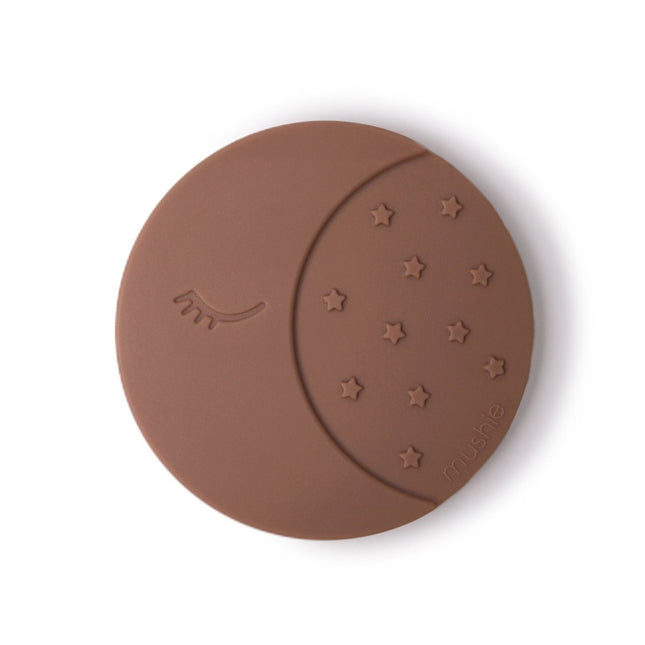 Mushie Bijtring Maan Cloudy Mauve - Mushie - Babywinkel - 810052461298