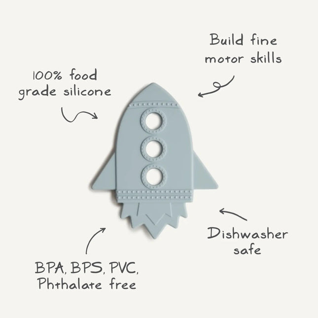 Mushie Bijtring Ruimteschip Cloud - Mushie - Babywinkel - 810052464657