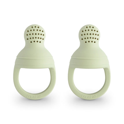 Mushie Fopspeen Fresh Food Feeder Sage Silicone 2St - Mushie - Babywinkel - 840355800067