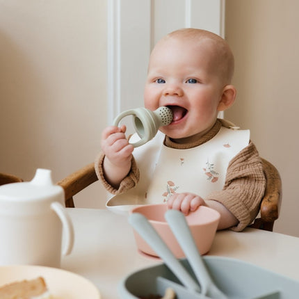 Mushie Fopspeen Fresh Food Feeder Sage Silicone 2St - Mushie - Babywinkel - 840355800067