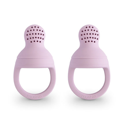 Mushie Fopspeen Fresh Food Feeder Soft Lilac Silicone 2St - Mushie - Babywinkel - 840355800074