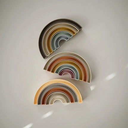 Mushie Houten Speelgoed Stapelaar Tropical koop je bij Babywinkel