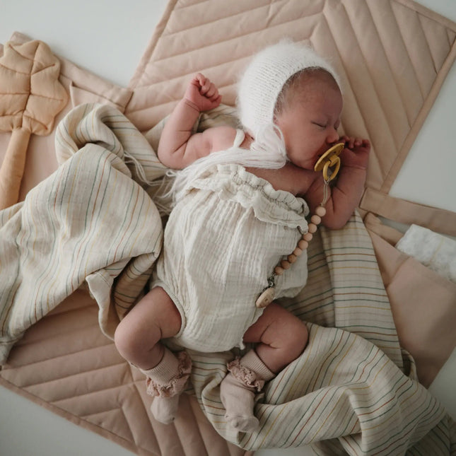 Mushie Hydrofiele Doek Retro Stripes XL - Mushie - Babywinkel - 810052462363