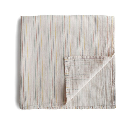 Mushie Hydrofiele Doek Retro Stripes XL - Mushie - Babywinkel - 810052462363