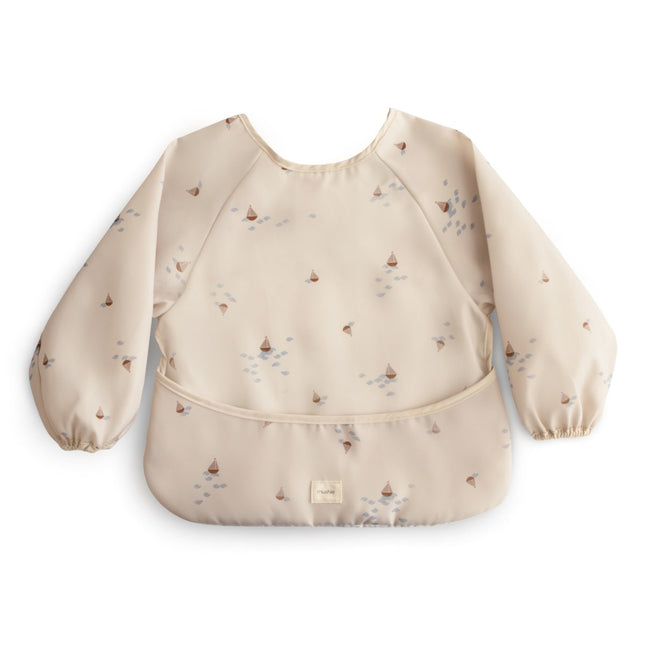 Mushie Slabbetje Long Sleeve Boats koop je bij Babywinkel