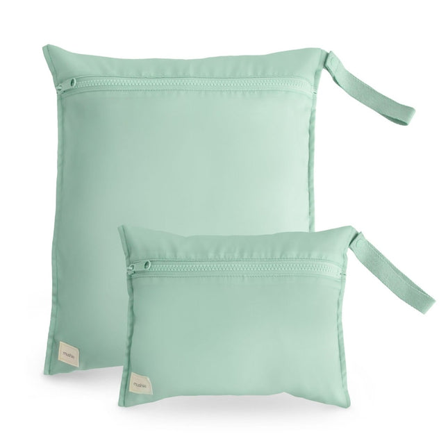 Mushie Opbergzak Waterproef Roman Green 2St - Mushie - Babywinkel - 840355800395