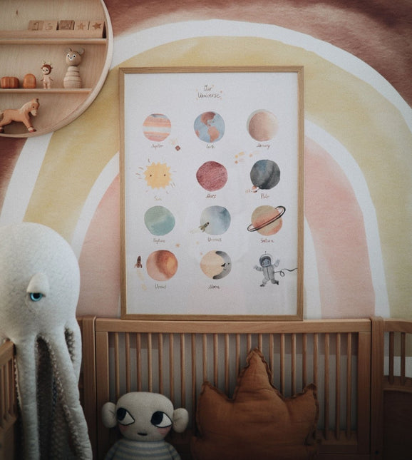 Mushie Poster Space Large 71cm - Mushie - Babywinkel - 810052460963