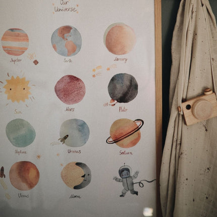 Mushie Poster Space Medium 42cm - Mushie - Babywinkel - 810052460970