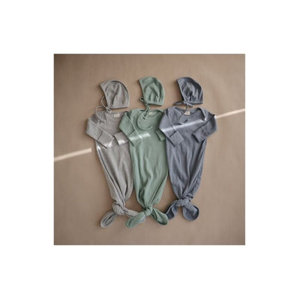 Mushie Slaapzak Baby Roman Green Newborn - Mushie - Babywinkel - 810052465036