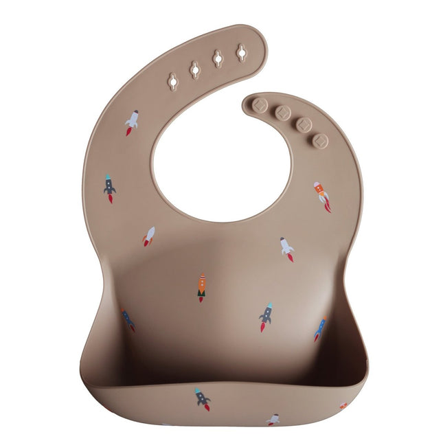 Mushie Slabbetje Silicone Rocket - Mushie - Babywinkel - 7426999778486