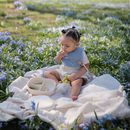 Mushie Slabbetje Tradewinds/ Baby Blue 2St - Mushie - Babywinkel - 810052469591