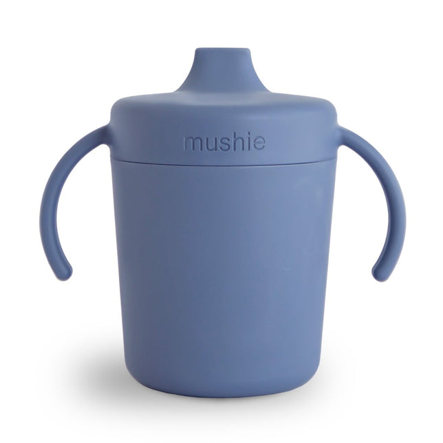 Mushie Training Sippy Cup Twilight Blue koop je bij Babywinkel