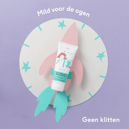 Naif 2 In 1 Shampoo Voor Kids 200ml - Naif - Babywinkel - 8720254710969
