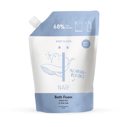 Naif Badschuim Voor Baby en Kids Navulverpakking 500ml - Naif - Babywinkel - 8720254710990