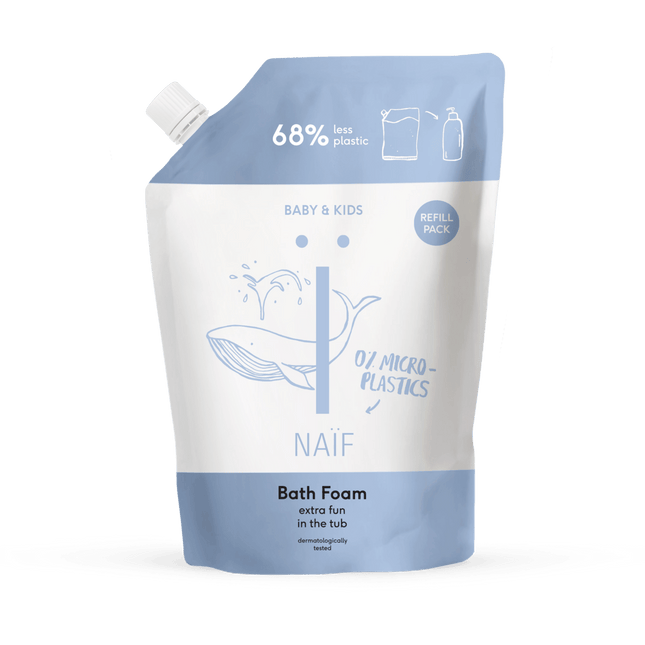Naif Badschuim Voor Baby en Kids Navulverpakking 500ml - Naif - Babywinkel - 8720254710990