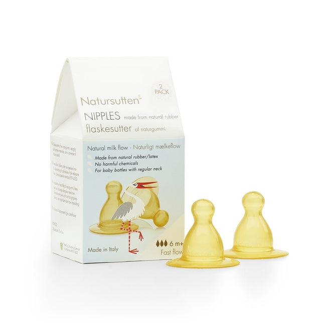 Natursutten Flesvoeding Accessoire Flesspeen Fast Flow 2st - Natursutten - Babywinkel - 894654002110