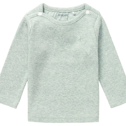 Noppies Baby Shirt Natal Grey Mint Melange - Noppies - Babywinkel - 8719788631376