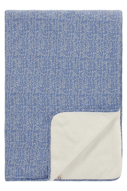 Noppies Boxkleed Stippen Dubbelzijdig Colony Blue 75X100cm koop je bij Babywinkel