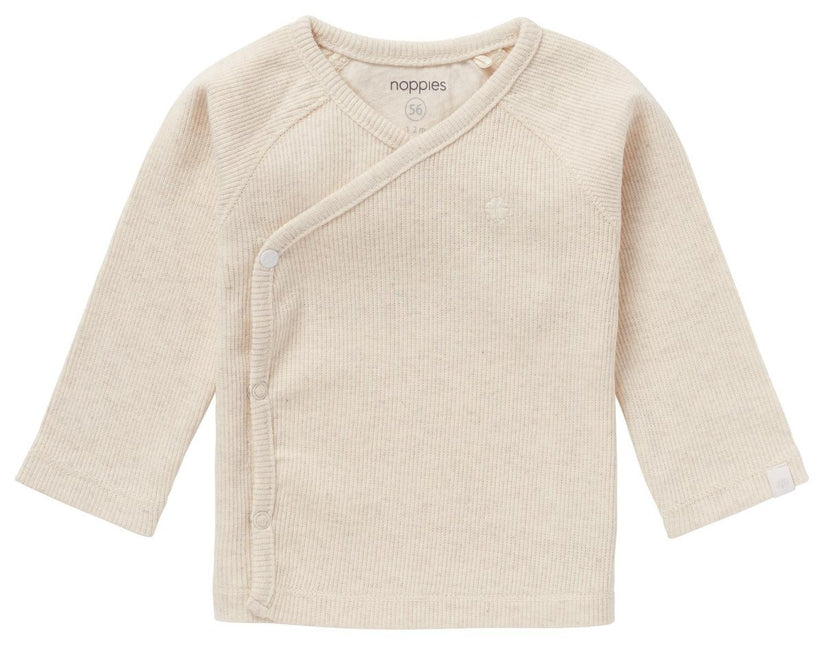 Noppies Overslag Shirt Baby Nanyuki Oatmeal Melange - Noppies - Babywinkel - 8719788540722