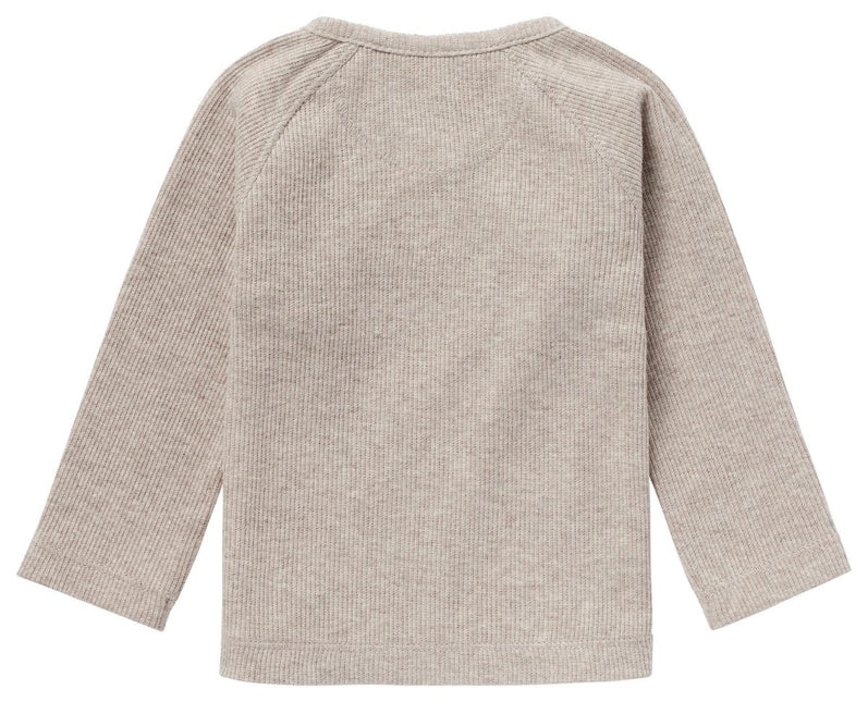 Noppies Overslag Shirt Baby Nanyuki Taupe Melange - Noppies - Babywinkel - 8719788540791