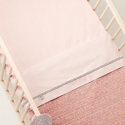 Noppies Wiegdeken Dot Jersey Omkeerbare Brick Dust - Noppies - Babywinkel - 8719788633240