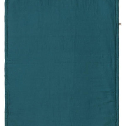 Noppies Wiegdeken Gevuld Mousseline Omkeerbaar Puritan Gray 75x100cm - Noppies - Babywinkel - 8719788633165