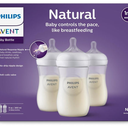 Philips Avent Babyfles 3.0 Natural 260ml 3st - Philips Avent - Babywinkel - 8710103990741