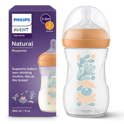 Philips Avent Babyfles Deco Oranje 260 Ml koop je bij Babywinkel