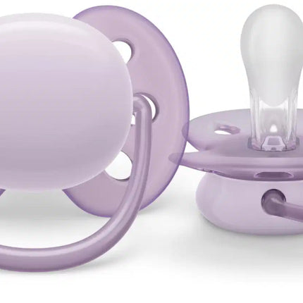 Philips Avent Fopspeen +0 Maanden Soft Grijs/Roze - Philips Avent - Babywinkel - 8720689012775