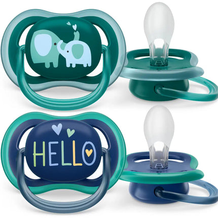 Philips Avent Fopspeen +18 Maanden Air Olifant/Hallo - Philips Avent - Babywinkel - 8720689012935