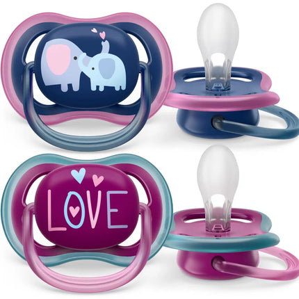 Philips Avent Fopspeen +18 Maanden Air Olifant/Love - Philips Avent - Babywinkel - 8720689012959