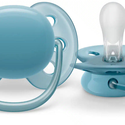 Philips Avent Fopspeen +6 Maanden Soft Blauw/Grijs - Philips Avent - Babywinkel - 8720689012744