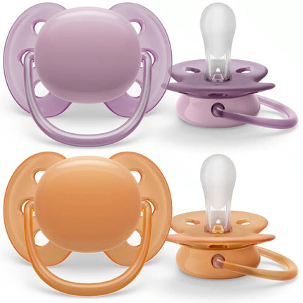 Philips Avent Fopspeen +6 Maanden Soft Grijs/Oranje - Philips Avent - Babywinkel - 8720689012799