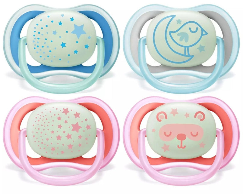 Philips Avent Fopspeen Air Night Mix +6 Mnd 2st - Philips Avent - Babywinkel - 8710103901778