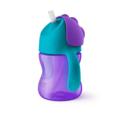 Philips Avent Rietjesbeker 200ml 9m+ Paars - Philips Avent - Babywinkel - 8710103781905