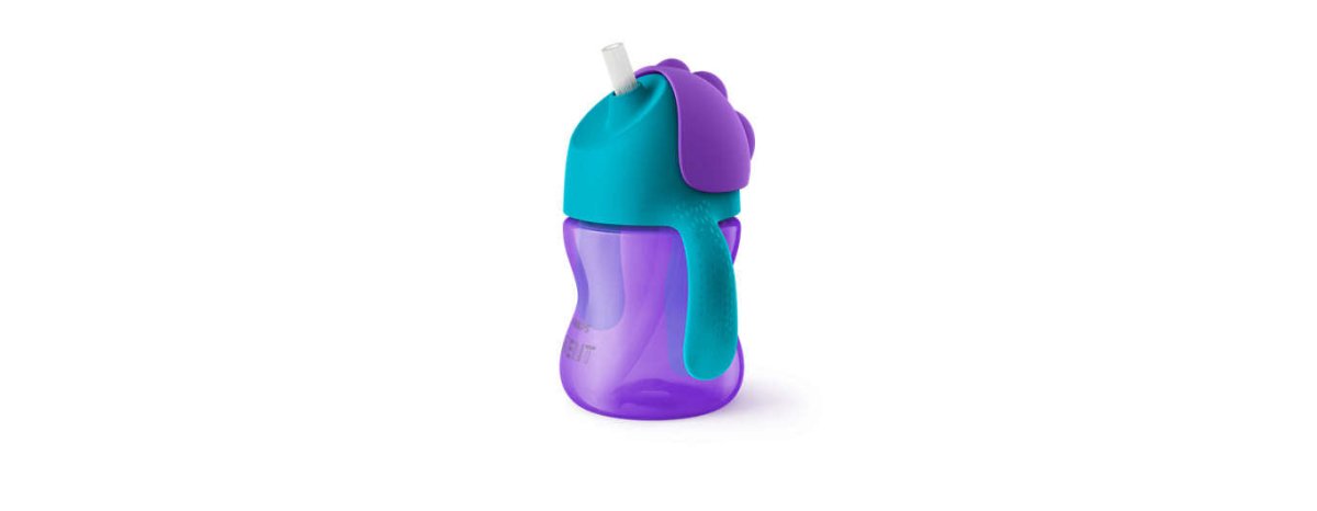 Philips Avent Rietjesbeker 200ml 9m+ Paars - Philips Avent - Babywinkel - 8710103781905