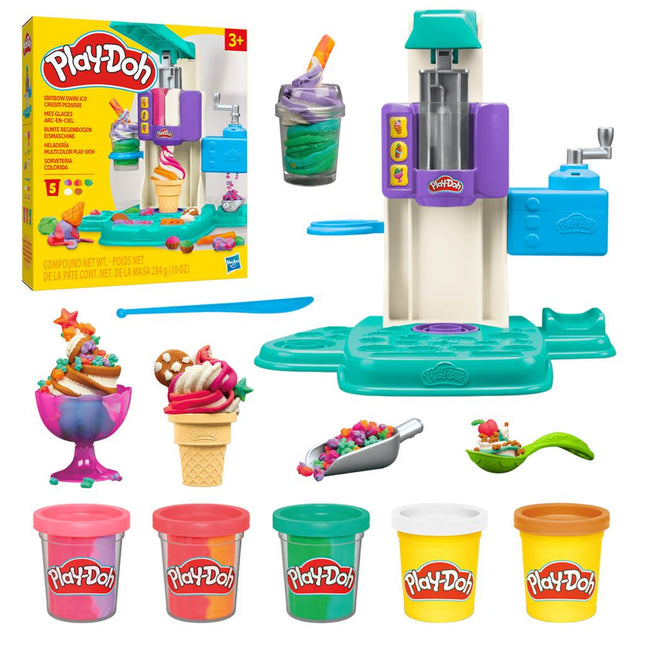 Play - Doh Regenboog IJsmaker Playset - Babywinkel - 5010996247544