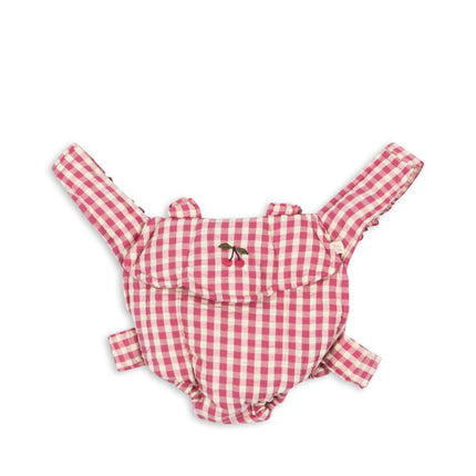 Poppendraagzak Bubble Gum Check koop je bij Babywinkel