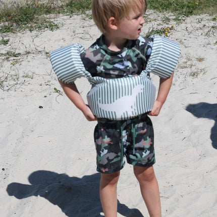Puddle jumper Dino green - Babywinkel - 8714218729715