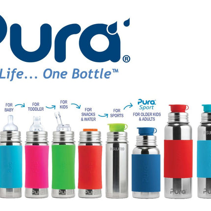 Pura Drinkfles Groen 550Ml Rvs - Pura - Babywinkel - 853766006324