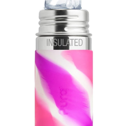 Pura Thermosfles Tuitspeen Rvs 260Ml Set Pink Swirl 4 delig - Pura - Babywinkel - 853766006812
