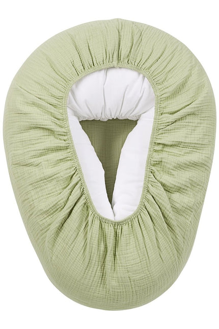 Meyco Voedingskussen Hoes Soft Olive koop je bij Babywinkel