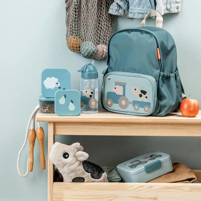 Rietjesbeker Tiny farm Blue 350 ml koop je bij Babywinkel