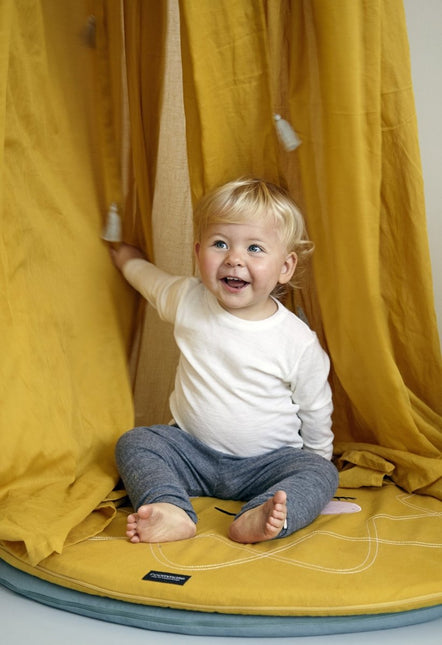 Roommate Klamboe Baby Met Tassels Ochre koop je bij Babywinkel