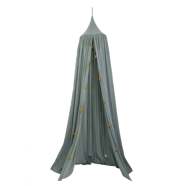 Roommate Klamboe Baby Met Tassels Sea Grey koop je bij Babywinkel