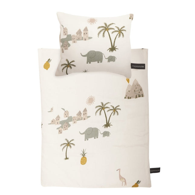 Roommate Roommate Poppenbedje Beddengoed Tropical Doll - Roommate - Babywinkel - 5713137002445