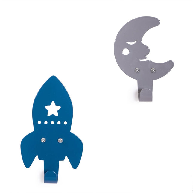 Roommate Wandhaak Raket En Maan koop je bij Babywinkel